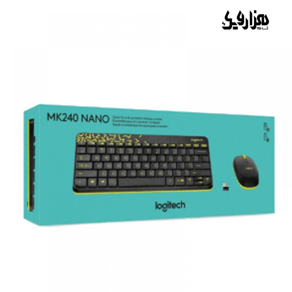 کيبورد و ماوس بي‌سيم Logitech مدل MK240