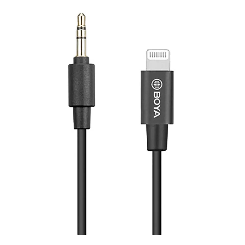 کابل تبدیل میکروفن بویا Boya BY-K1 3.5mm Trs to Lightning 