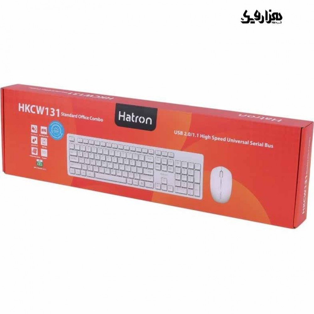 ست کیبورد و ماوس بی سیم Hatron مدل HKCW131